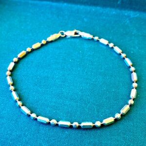 Sterling silver bracelet anklet SA Italy